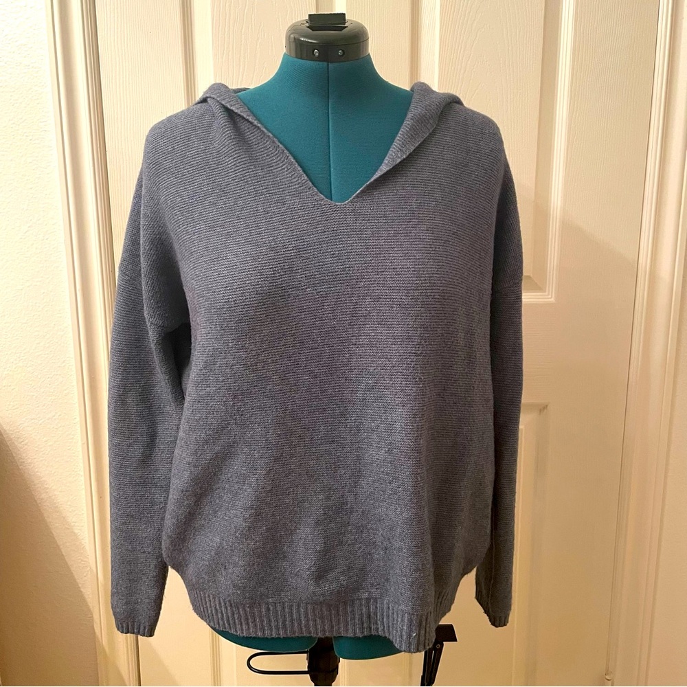 Med Blue oversized sweater hoodie